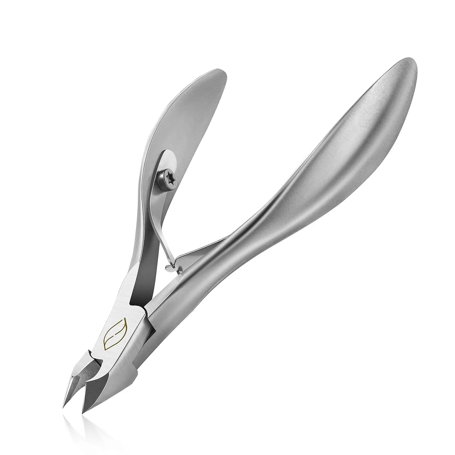 

Professional Cuticle Cutter with Sharp Blade, Ergonomic Handle for Easy Nail Care - Silver
