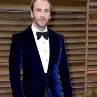 Blazer de terciopelo azul real, chaqueta ajustada con solapa de muesca de un solo pecho, trajes informales, abrigo de una pieza, ropa masculina diaria