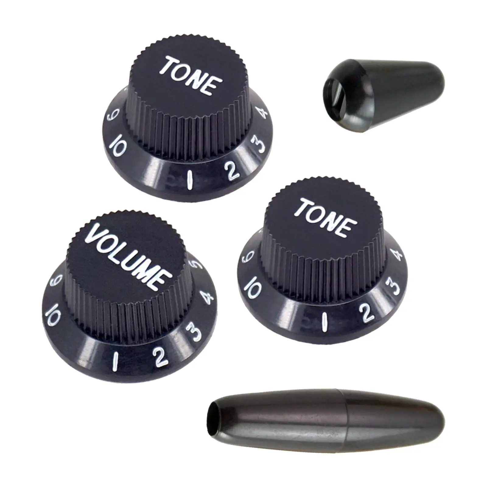 Rocker Switch Handle Cap Set Volume Control Knob Parts 12v Rocker Switch Gear Cover for Electric Guitar Practice