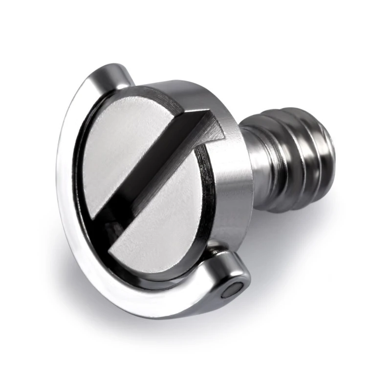 Cincin D Sekrup Dudukan Logam 1/4 "/Tanpa Cincin Poros 10Mm untuk Tripod Kamera
