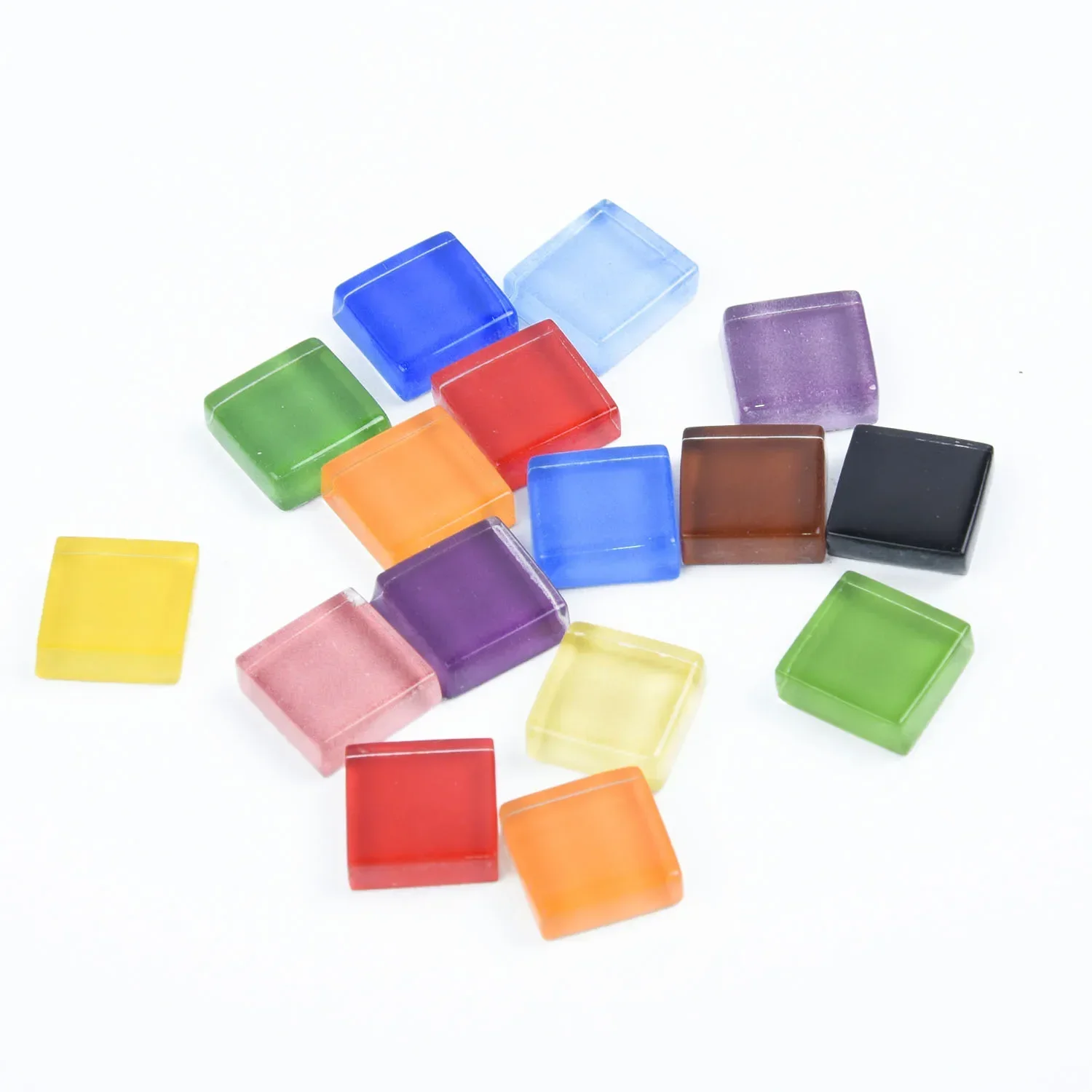 100g Multi Colors Square Clear Glass Mosaic Tile For DIY Crafts mosaico Making Puzzle Art Craft Mosaic Glass DIY Hand Tool