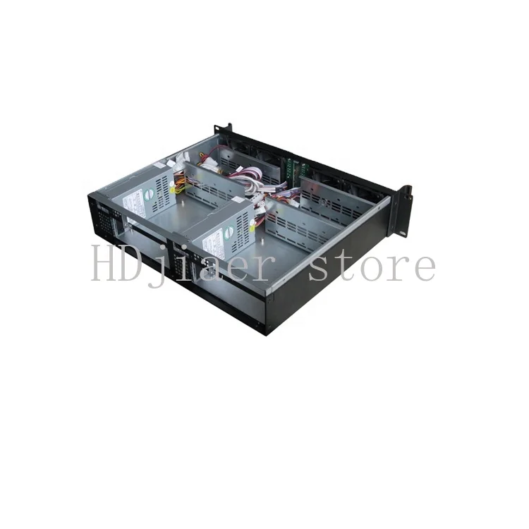 

2U Rackmount Chassis: Mini-ITX Dual System Compact Server Case, Industrial PC Case Compatible with EKI-M236