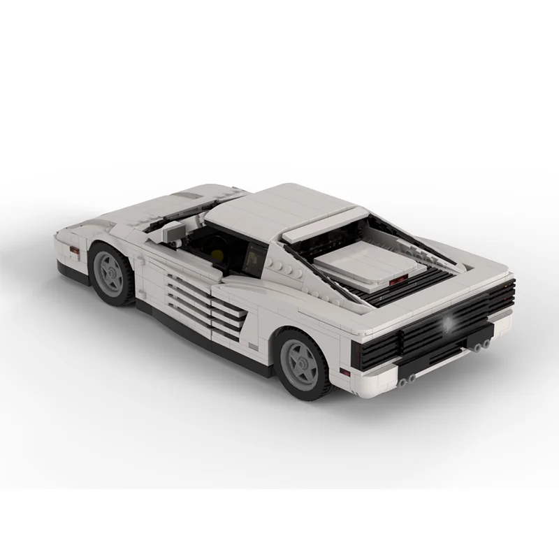 1484 قطعة نموذج سيارة MOC جديد (1:20) Testarossa V12 مدينة الطريق سيارة رياضية الكبار وحدات اللبنات لعبة هدية
