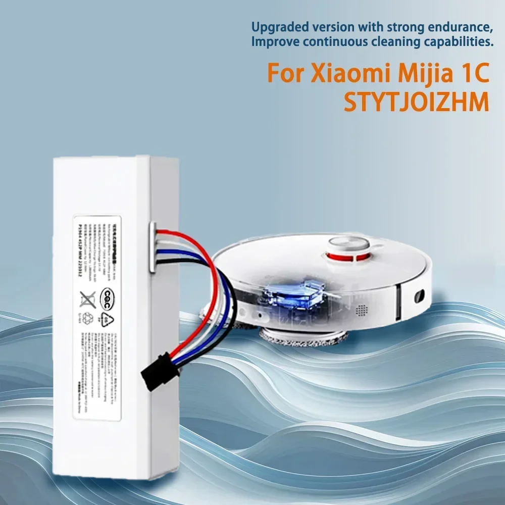 Original 14.4V 12800mAh P1904-4S1P-MM Li ion Battery For Xiaomi Mijia 1C STYTJ01ZHM Robot Vacuum Mop Cleaner Accessories Parts