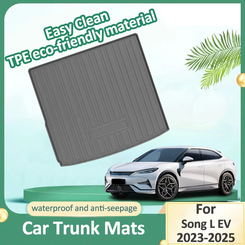 

Car Trunk Mat For BYD Song L EV 2023-2025 2024 Boot Storage Pad Cargo Liners Trunk Mats Waterproof Floor Mats Auto Accessories