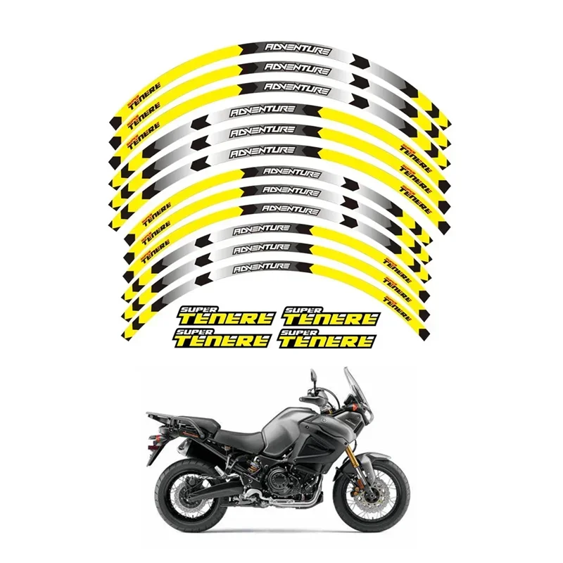 For YAMAHA SUPER TENERE 750 1200 XT1200Z Motorcycle Parts Contour Wheel Decoration Decal Sticker - B