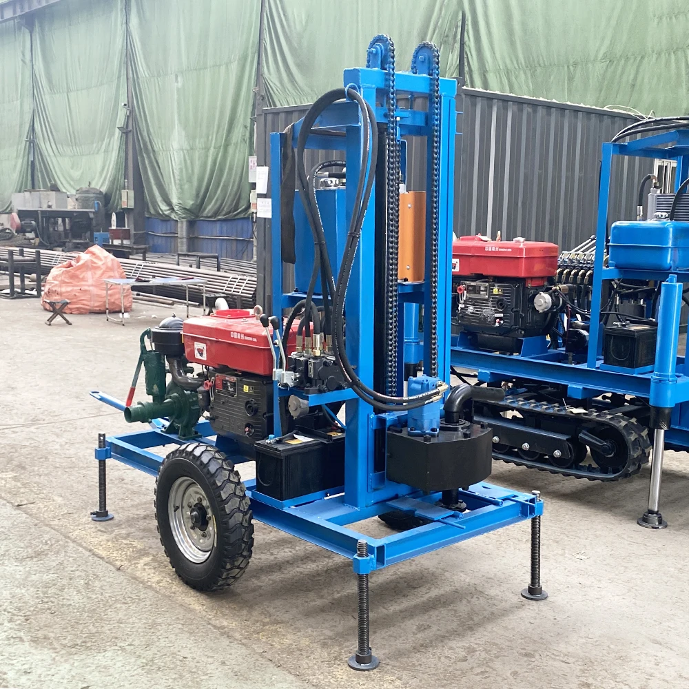 2025년 핫세일 100m 150m 200m 암반 시추 장비 수중 시추 디젤 구동 시추 장비