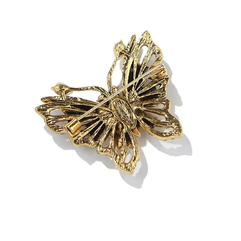 Lightweight Vintage Butterfly Brooch for Women Exquisite Cute Retro Jewelry Accessory for Coat Dress School Wear for Students