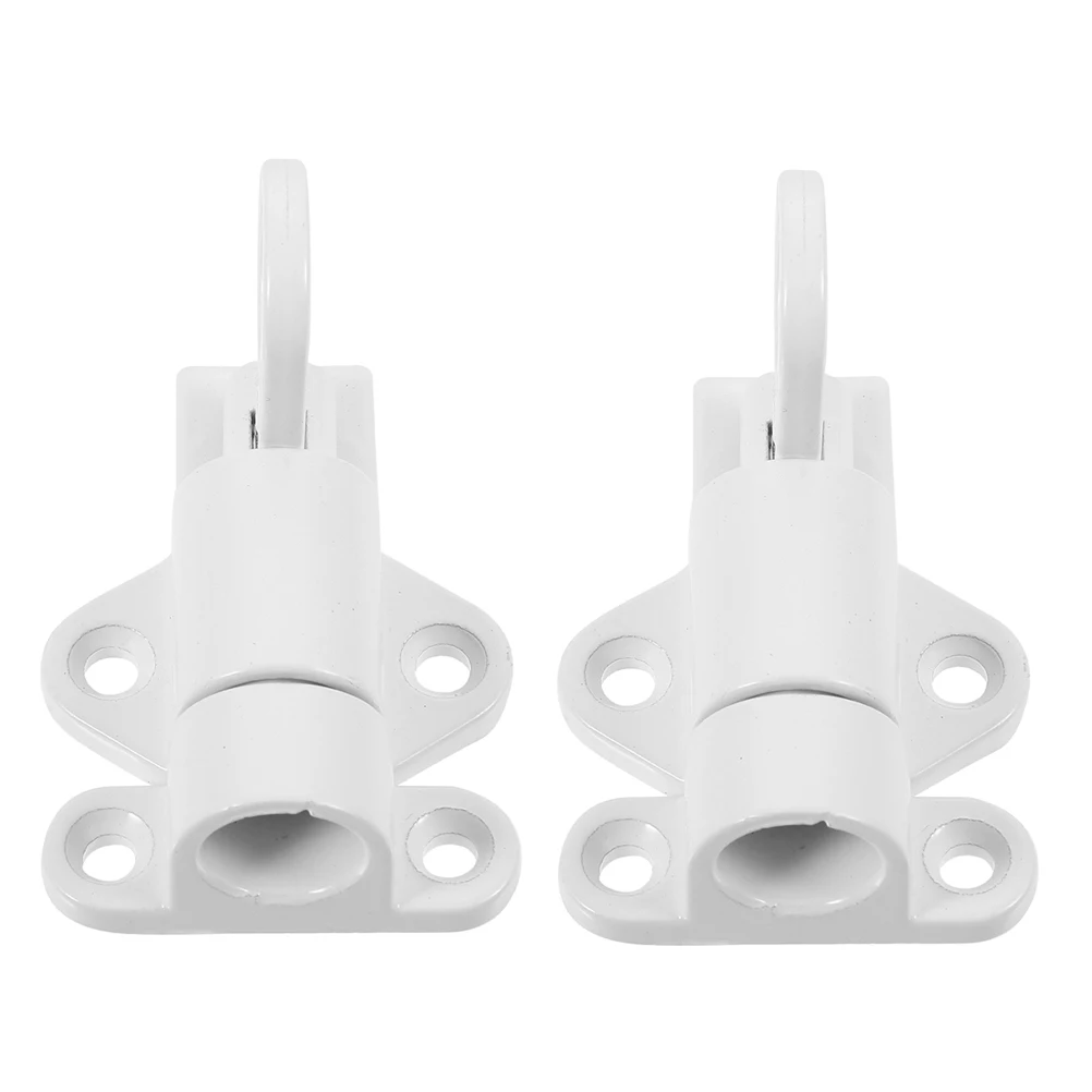 

2pcs Aluminum Alloy Pin Flush Bolt Door Lock for Bathroom Stall Heavy Duty Security Slide Locks Window Glass Clamp