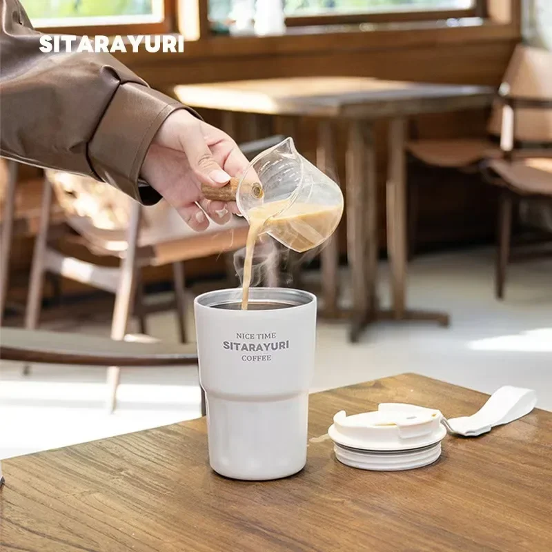 زجاجة ترمس من الفولاذ المقاوم للصدأ فائقة الجمال ، كوب قهوة عصري ، زجاجة ماء مفرغة ، السفر في المكتب ، من من من الخارج #6