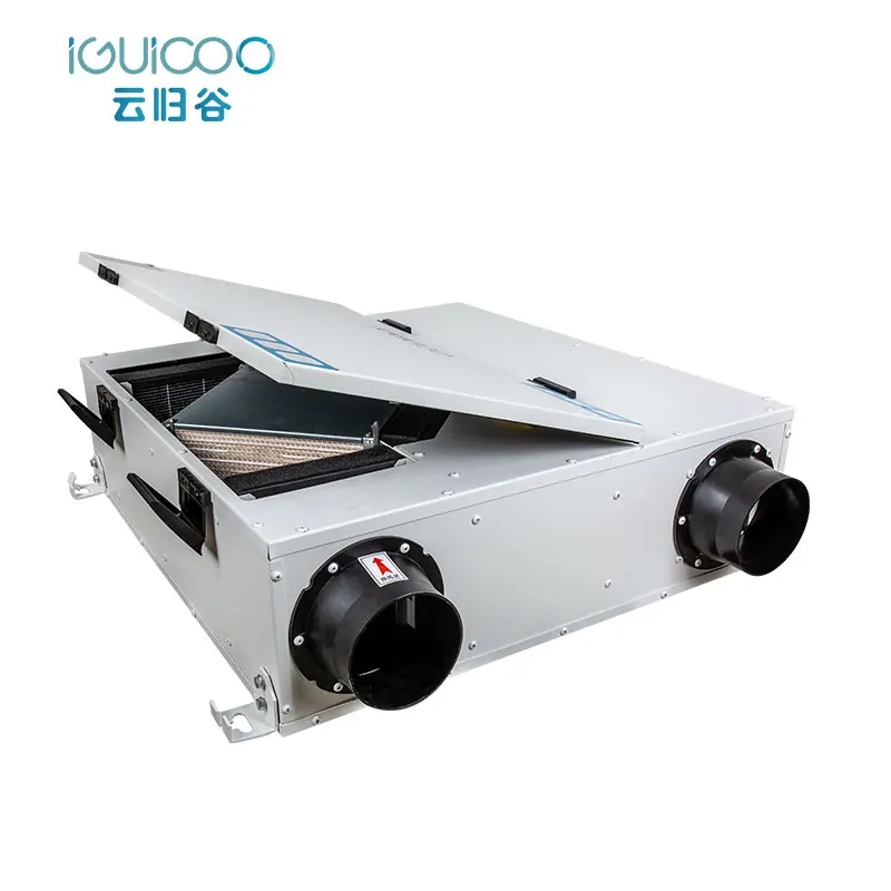 Heat Recovery Recuperator Ventilation Wifi Control Two-way-flow Erv Hrv Home Hvac System