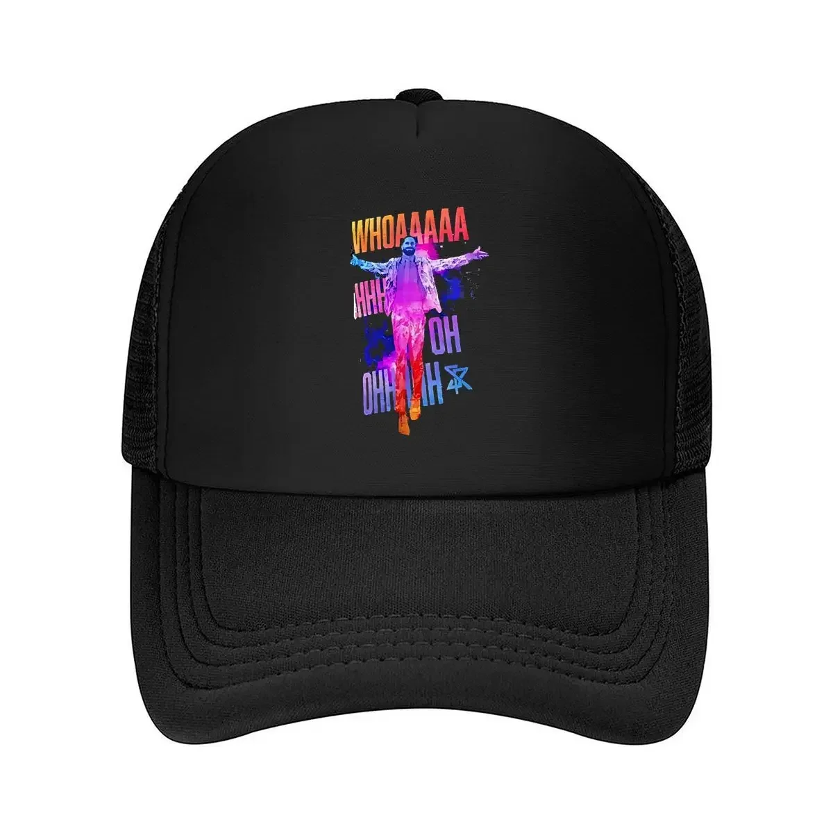 2026 “Colorful Concert Poster” - Music Event Art, Vibrant Typography and Silhouette for Festivals Mesh Baseball Cap