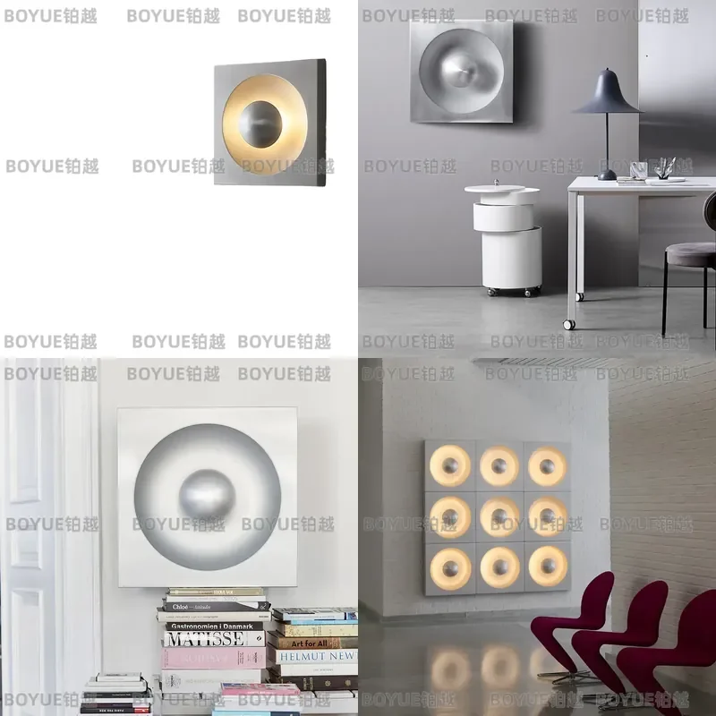 Nordic Bauhaus Wall Lamp Modern Minimalist Sconce for Bedroom Bedside Corridor Aisle Commercial Space Background Lighting