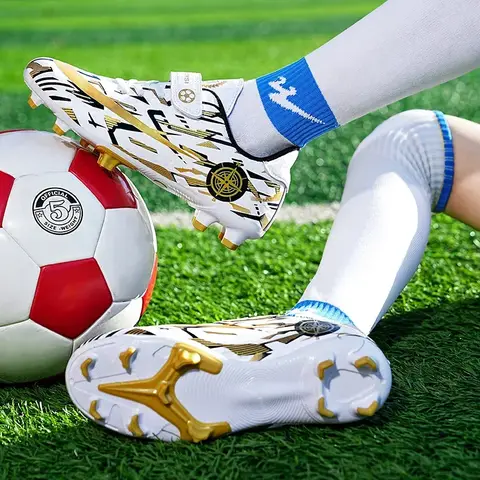 남아용 축구화, 앵클 필드, 어린이 축구화, 실내 운동화, 캐주얼 스터드 클리트, 축구 부츠, 스포츠 정품