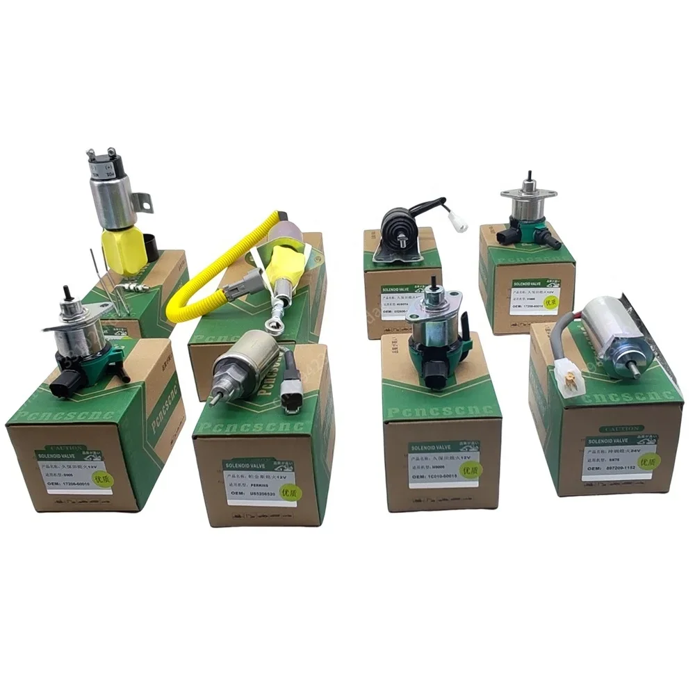 NewIn Stock 12V New Engine Stop Solenoid 716/30153 For JCB Crawler Excavator 8052 8060