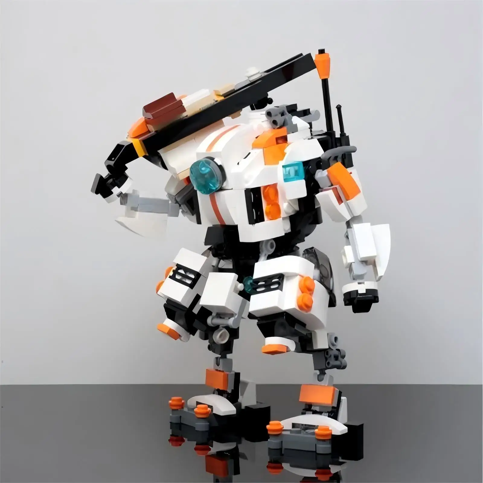 Blocs de construction MOC Robot de Combat lourd Titanfall, modèle Mecha de combat avancé avec armes, ensemble de bricolage pour les joueurs
