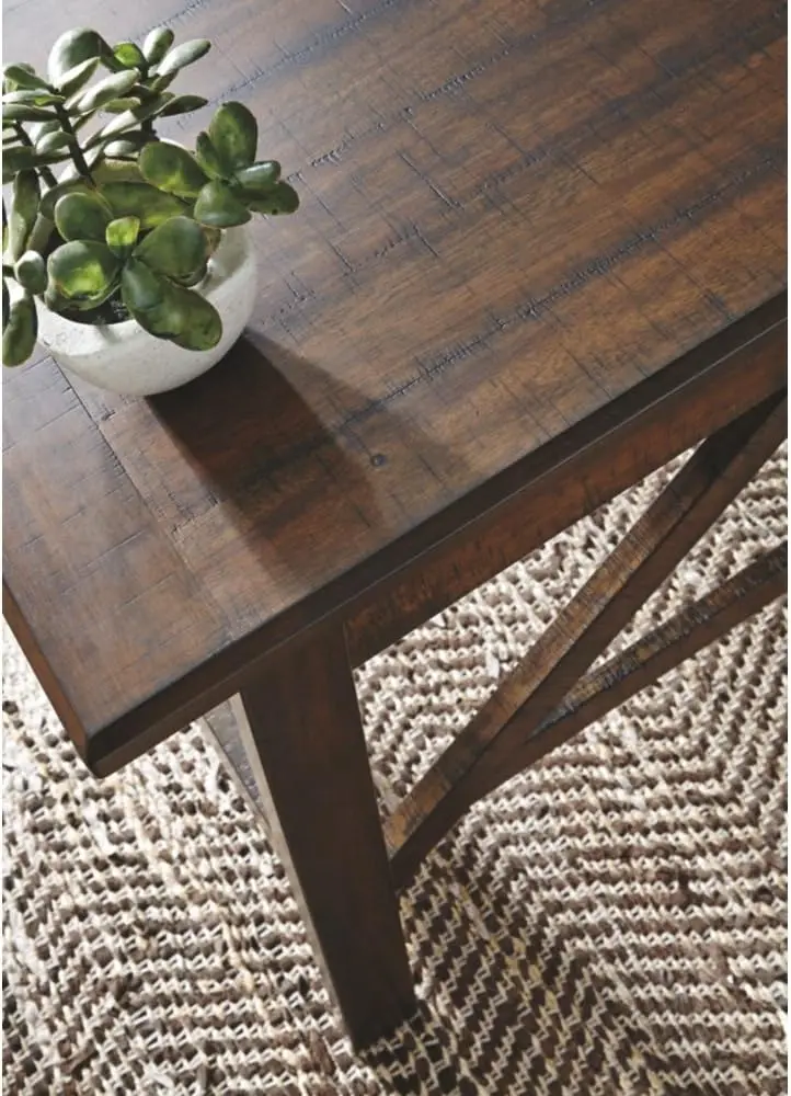 Afligido rústico Home Office Desk, Baldridge