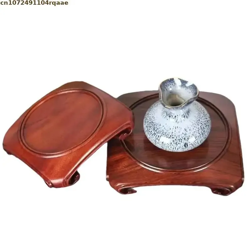 

Premium Miniature Rosewood Bases Coffee Tea Sets Pedestal Figurines Vases FlowerPot Display Stand Bonsai Plant Shelf Home Decor