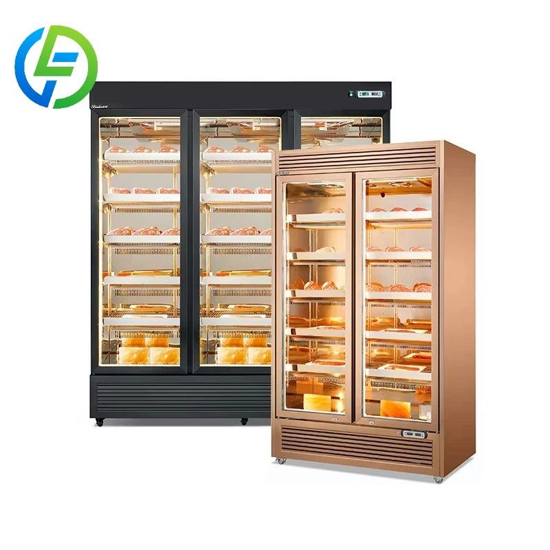 Customize Dry Aging Display Refrigerator with Glass Door Cooler Beef Acid Discharge Fridge Meat Display for Restaurant Kitchen