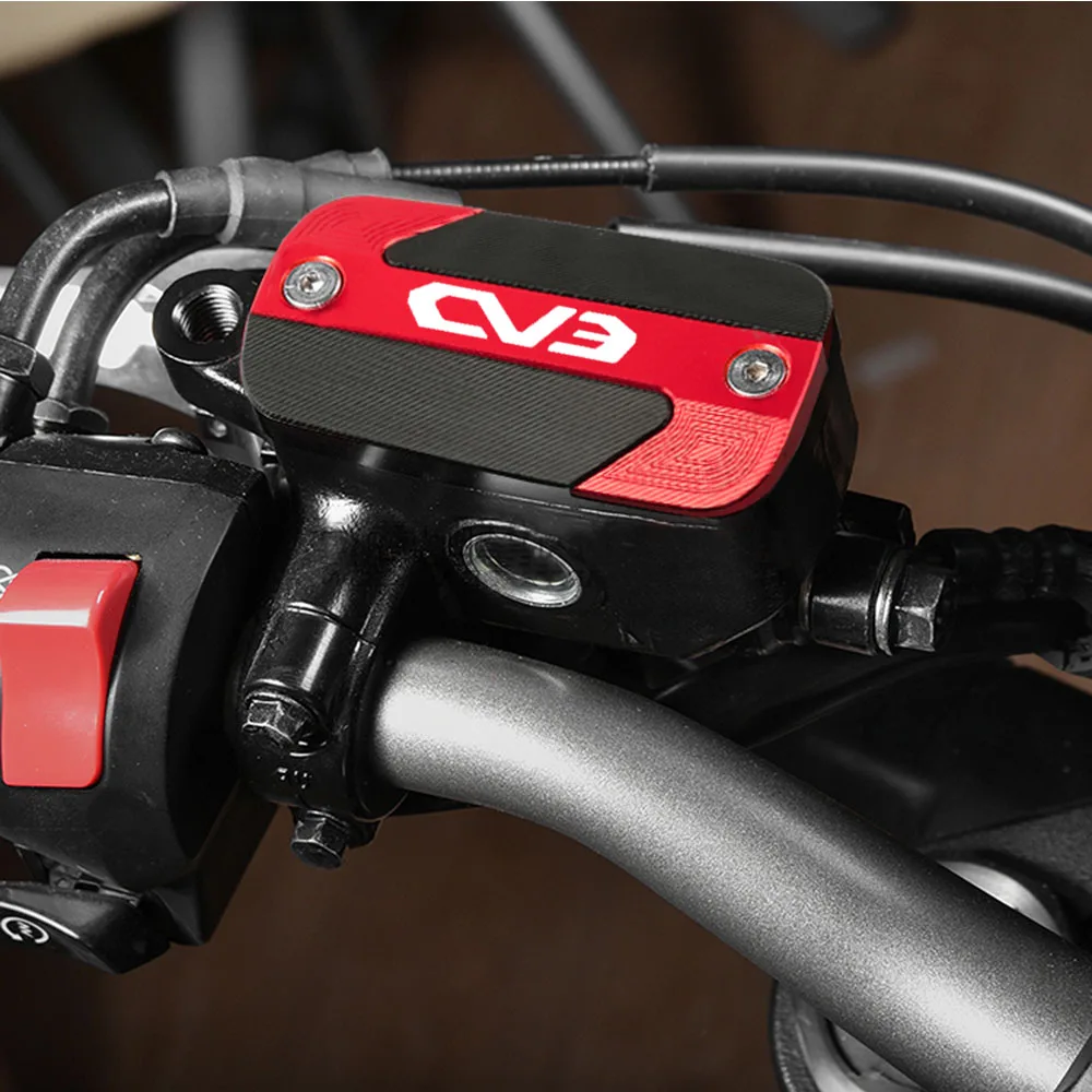 ل KYMCO CV3 CV 3 2019- 2023 2022 2021 2020 2019 دراجة نارية CNC اكسسوارات الجبهة الفرامل اسطوانة السائل خزان غطاء غطاء خزان #2