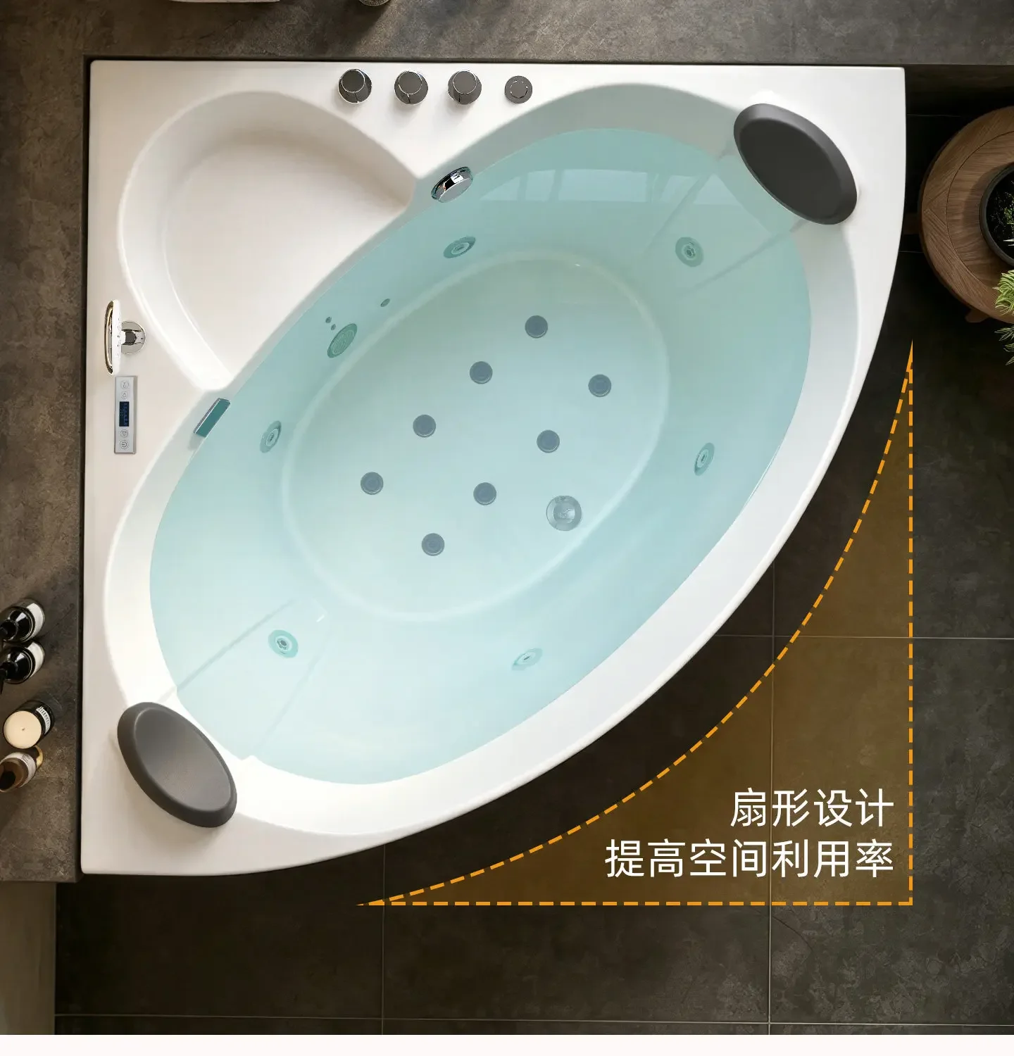 Double family couple large bathtub bath 1.2-1 meters constant temperature smart bathtub