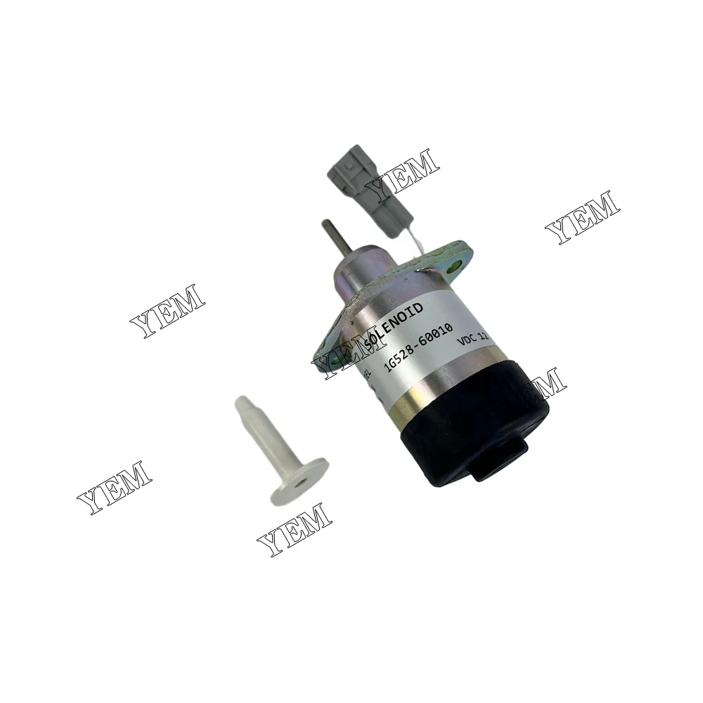 New V3800 Solenoid Valve 12V 1G528-60010 1E369-60011 For Kubota Engine