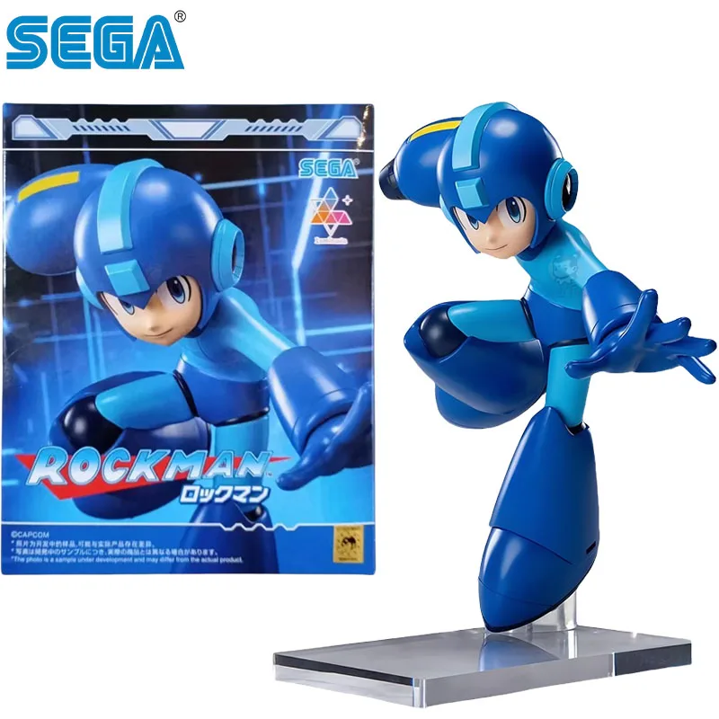 

In Stock SEGA Genuine Luminasta Rockman Anime Character For Boys Girls Kids Christmas gift Collection Action Toys model