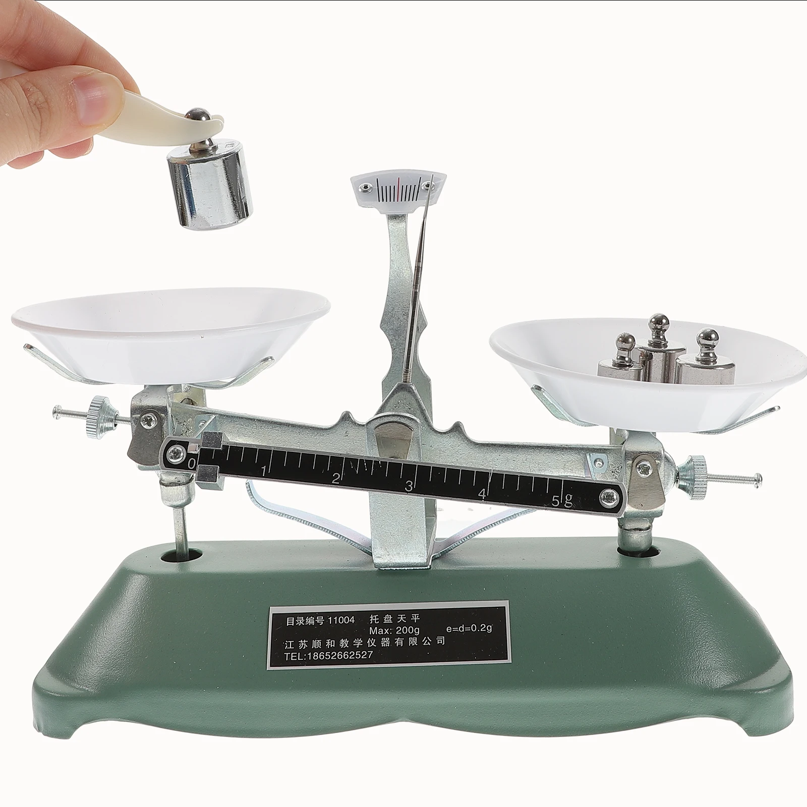 Laboratory Balance Scale Professional Rack Scientific Teaching Tools Kids Portable Weights ABS Aluminum Rubber High