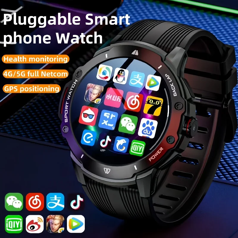 

4G full network Android smartwatch G15 Pro, WIFI camera, 1.43-inch, GPS， Heart rate, health monitoring, 8GB+128GB memory