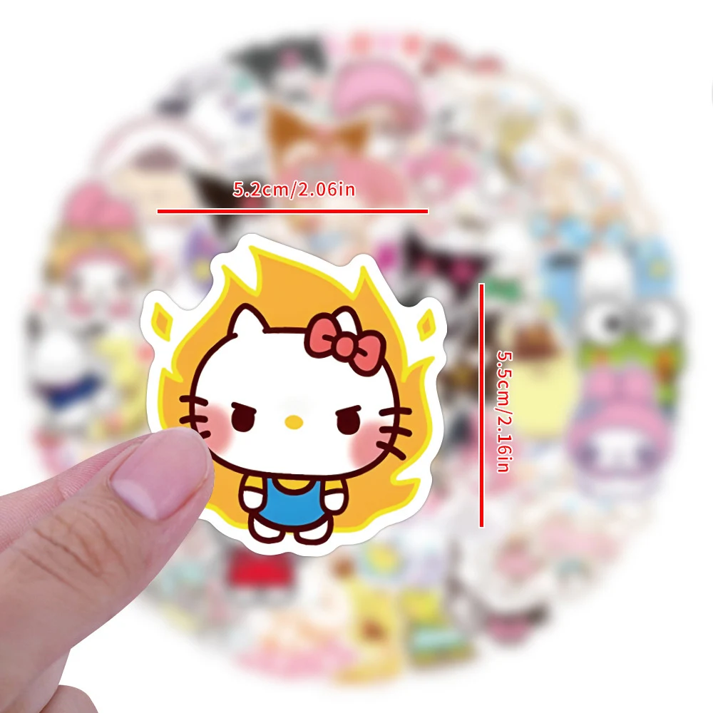 10/30/50/100pcs Kawaii Sanrio Serie Del Fumetto Adesivi My Melody Ragazze Adesivo Scrapbooking Valigia Del Computer Portatile Kuromi Decalcomania Giocattolo regalo