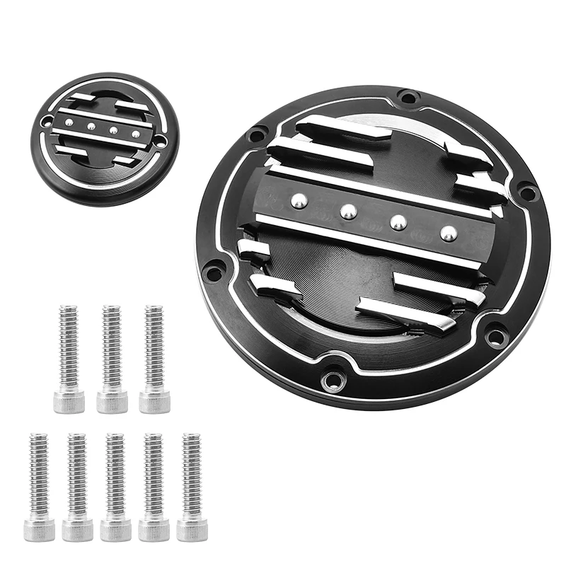 New Style Motorcycle Derby Timer Clutch Timing Covers Master Cylinder Inspection Cover For Harley Sportster XL 883 1200 72 48