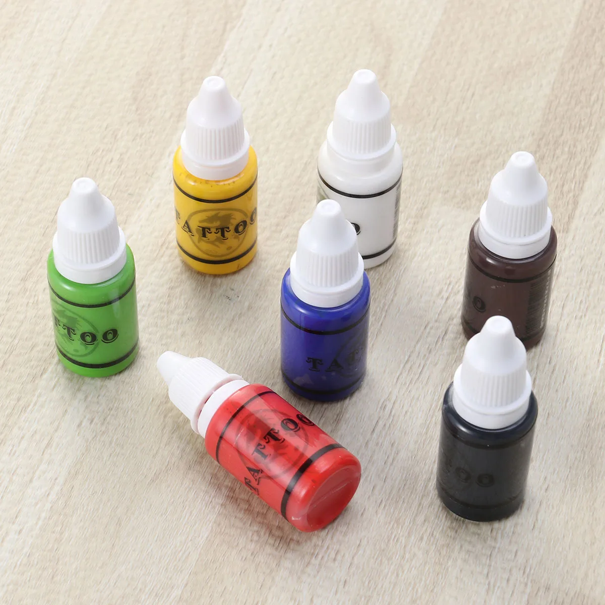 

7 шт., 15 мл, набор чернил, натуральные пигменты для бровей, губ, подводка, легко впитывается, высокая плотность, раскраска