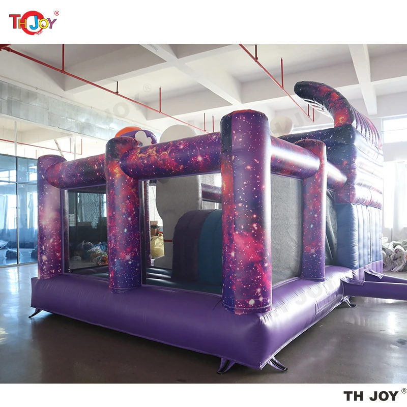 6x4m Galaxy Voyager Hüpfburg Astronaut Hüpfburg Weltraum aufblasbarer Hüpfburg