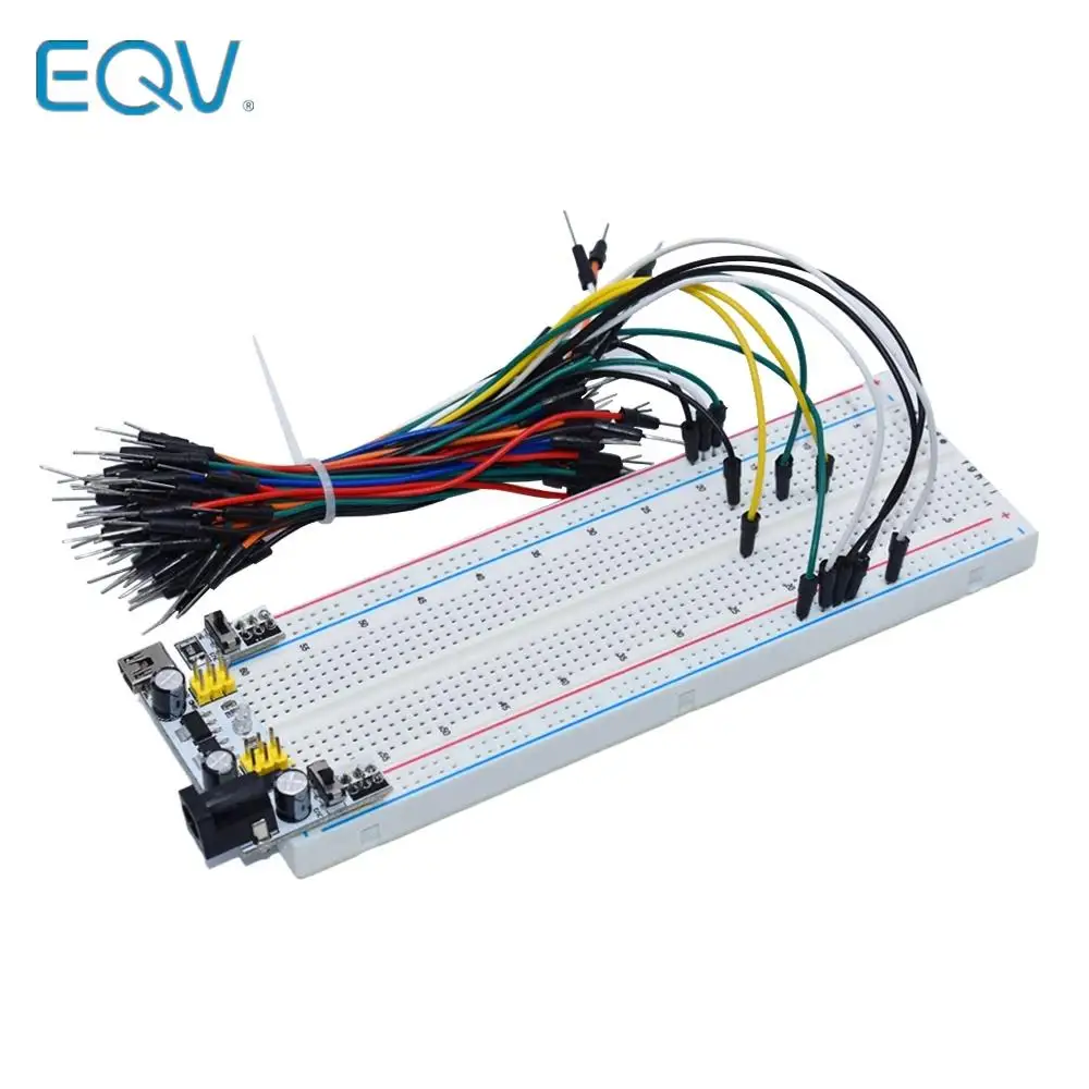 NOWY MB-102 MB102 Breadboard 400 830 punktów Bez lutowania PCB Deska do krojenia chleba Test Rozwijaj DIY dla arduino laboratorium SYB-830