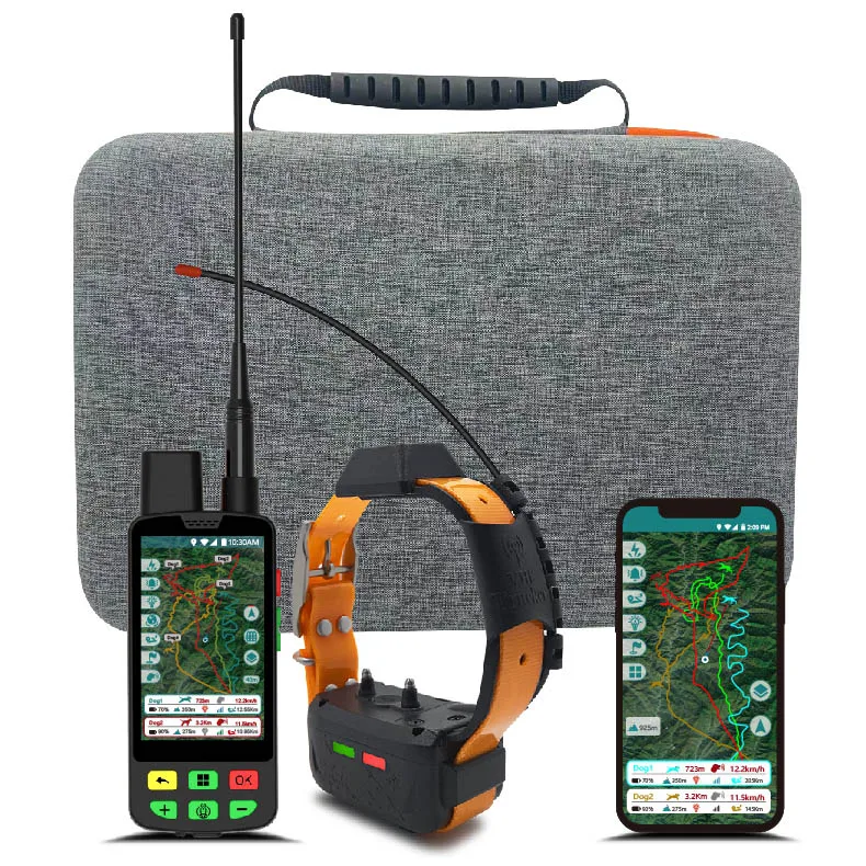 

Professional Hunting Dog GPS Tracker | VHF + 4G Dual Mode | up to 15KM Range with Offline Map
