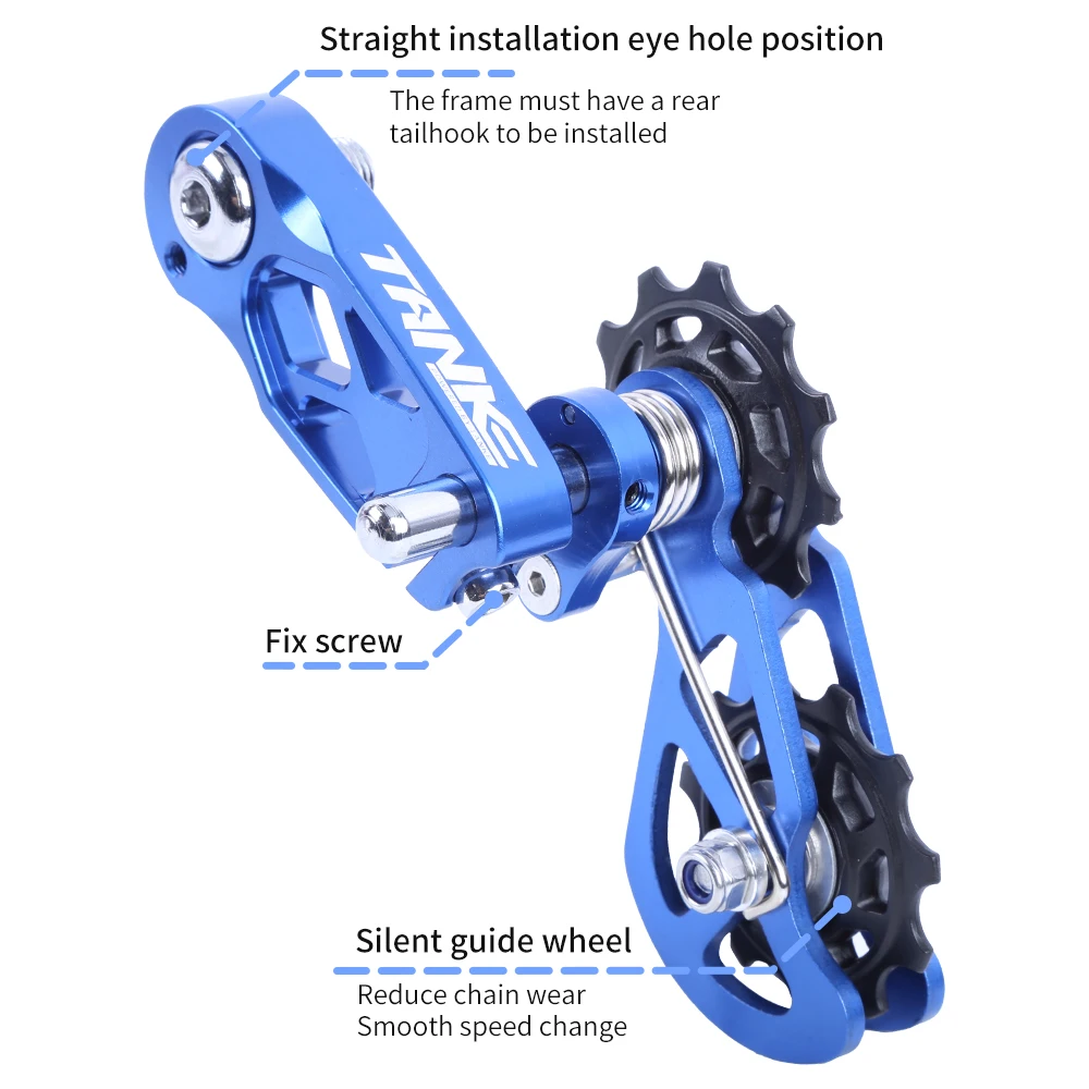 Poulie d'usinage CNC pour vélo de montagne, vitesse unique diabétique, JOTensioner, accessoires de vélo, tailles KE, VTT, D343, XC, DJ, AM, DH, JOGuide