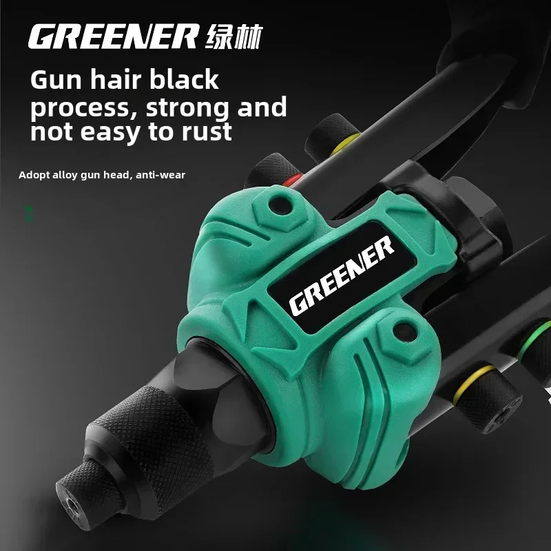 Heavy Duty Handheld Rivet Gun with Easy Pulling for Industrial and Household Use A