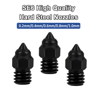 For Creality Hardened Steel MK8 Nozzle for 3D Printers Upgraded All Metal Nozzle for Ender 3 Ender-3 pro S1 CR-10 Series