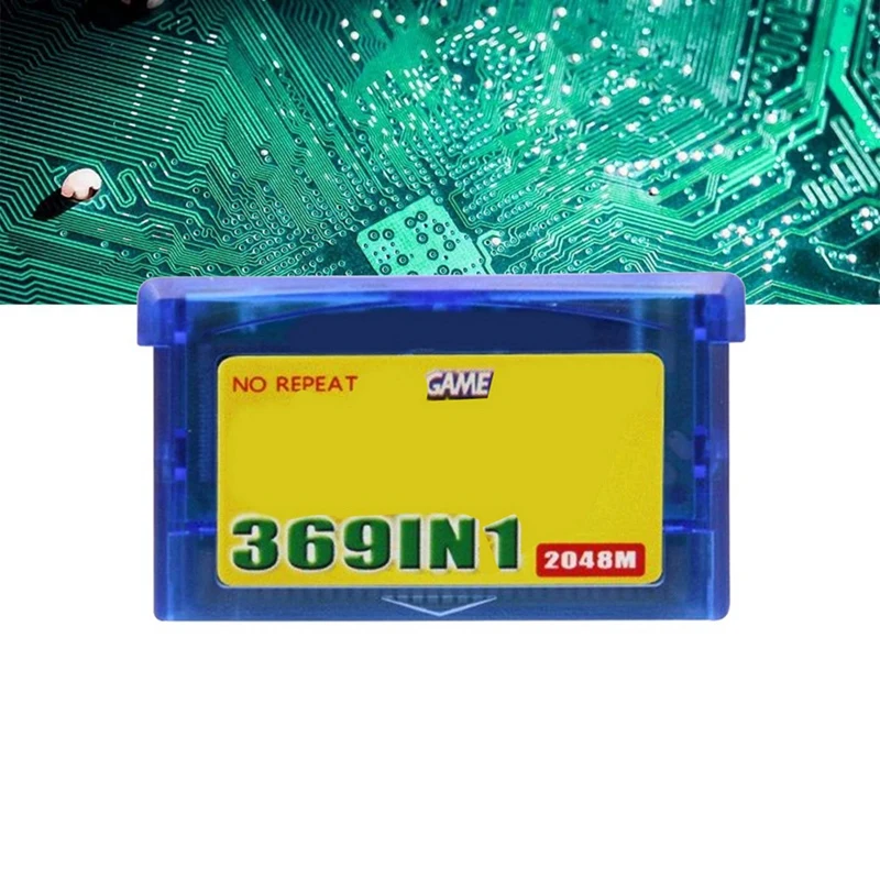 369-In-1 Game Cartridge For GBA Game Boy Advance Video Game Console Card English Combined Card