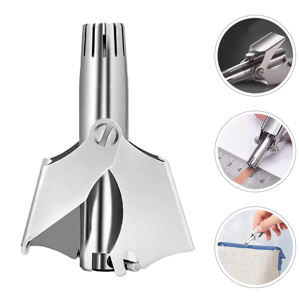 Nose Hair Trimmer Manual Men Ear Nose Trimmers Stainless Steel Cleaner Portable Precision Blade Efficient Trimming Durable