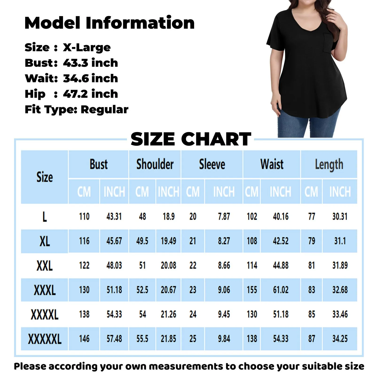 Plus size v-neck short-sleeved T-shirt women's fashionable retro polka dot print top summer loose plus sized t shirts top