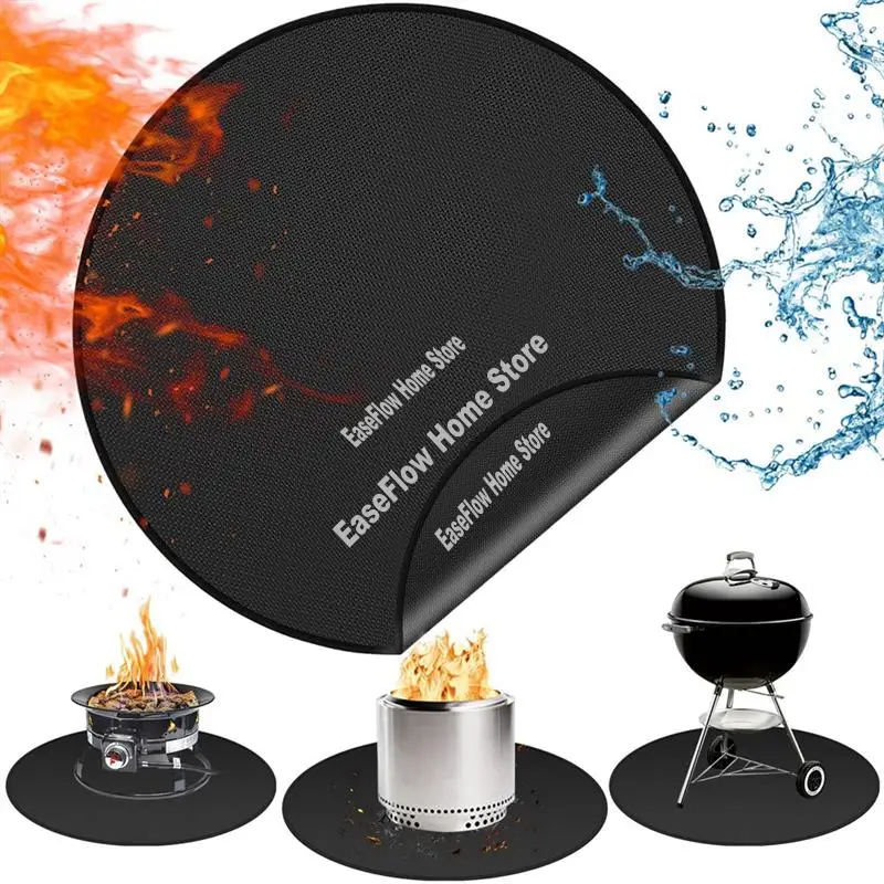 

Коврик для костра Homeshopping для костра Solo Stove Bonfire Круглый огнестойкий коврик для печи Solo Круглый коврик для костра для барбекю под коврик для гриля 14 дюймов