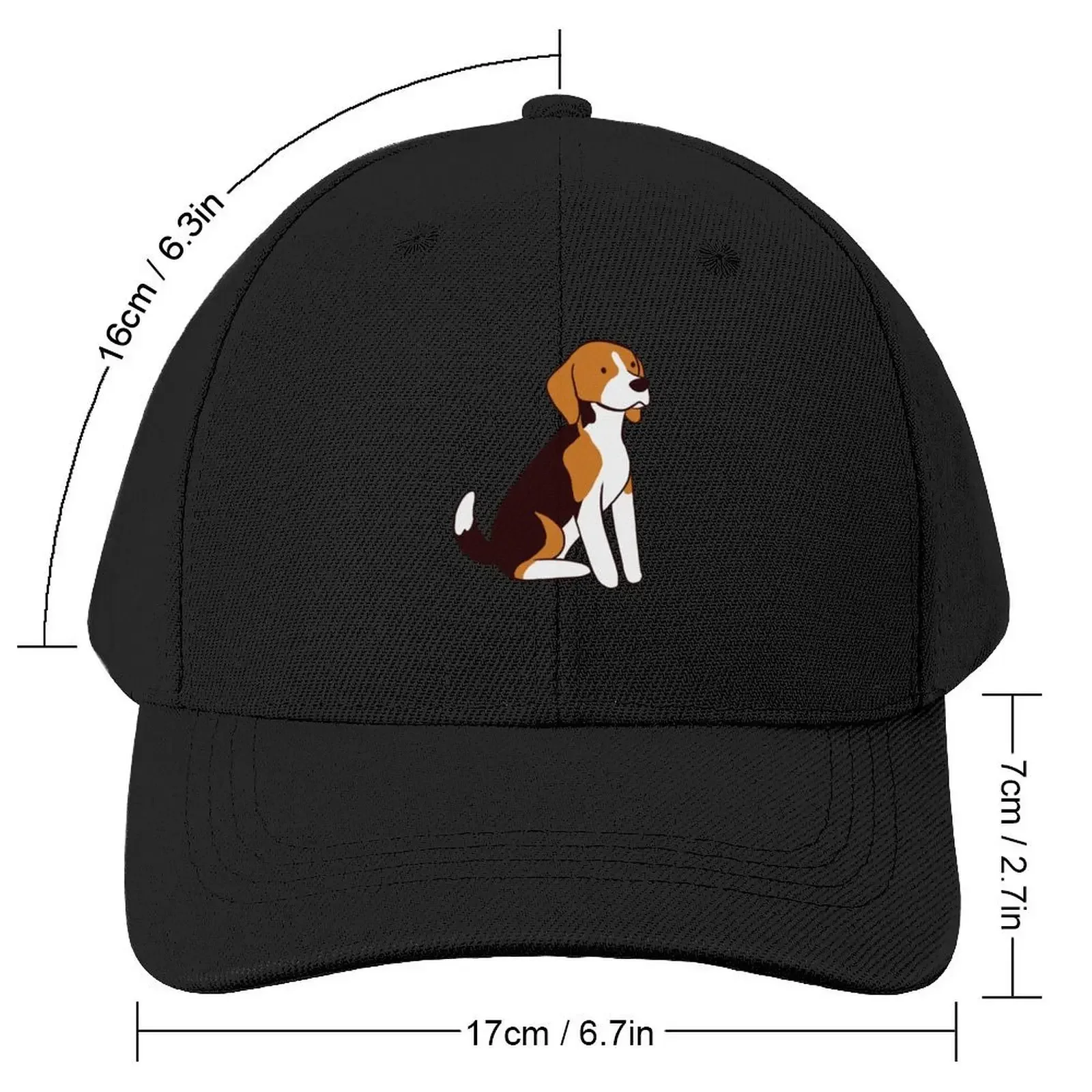 Beagle dog cute illustration Baseball Cap Snap Back Hat cute Men Luxury Brand Women's