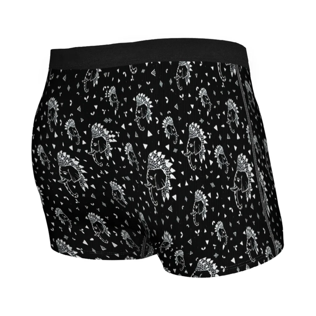 Abstract Beautiful Asia Black India Art Underpants Cotton Panties Men's Underwear Sexy Shorts Boxer Briefs