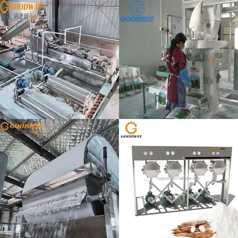 Recycling Machine 2026 Goodway Cassava Starch Processing Machine Ligne De Production Amidon De Manioc