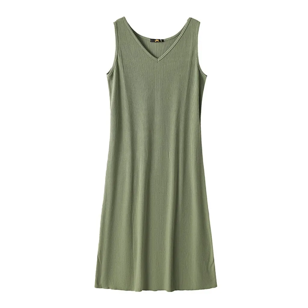 Vestido de malha feminino extra grande, sem mangas, capacidade de 150kg, elegante, comprimento médio, aparência emagrecedora para primavera e outono
