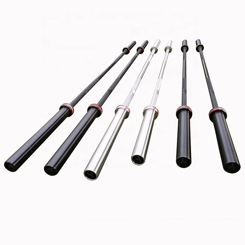 Top Quality Fitness Black Zinc Hard Chrome Powerlifting Competition Weight Lifting Barbells Bar