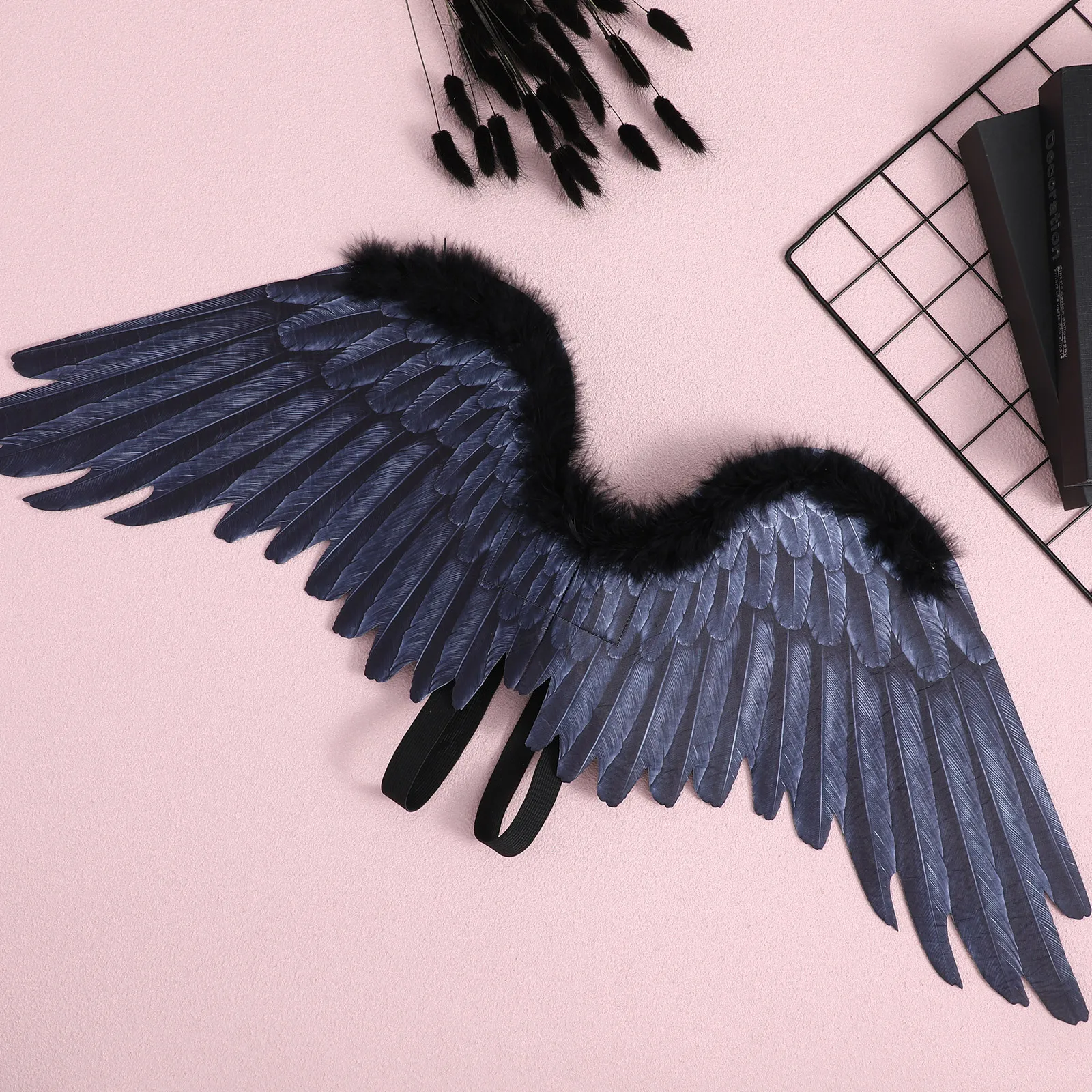 

Angel Wing Prop Beautiful Color Delicate Fairy Wings Halloween Cosplay Backside Performance Prop Party Costume