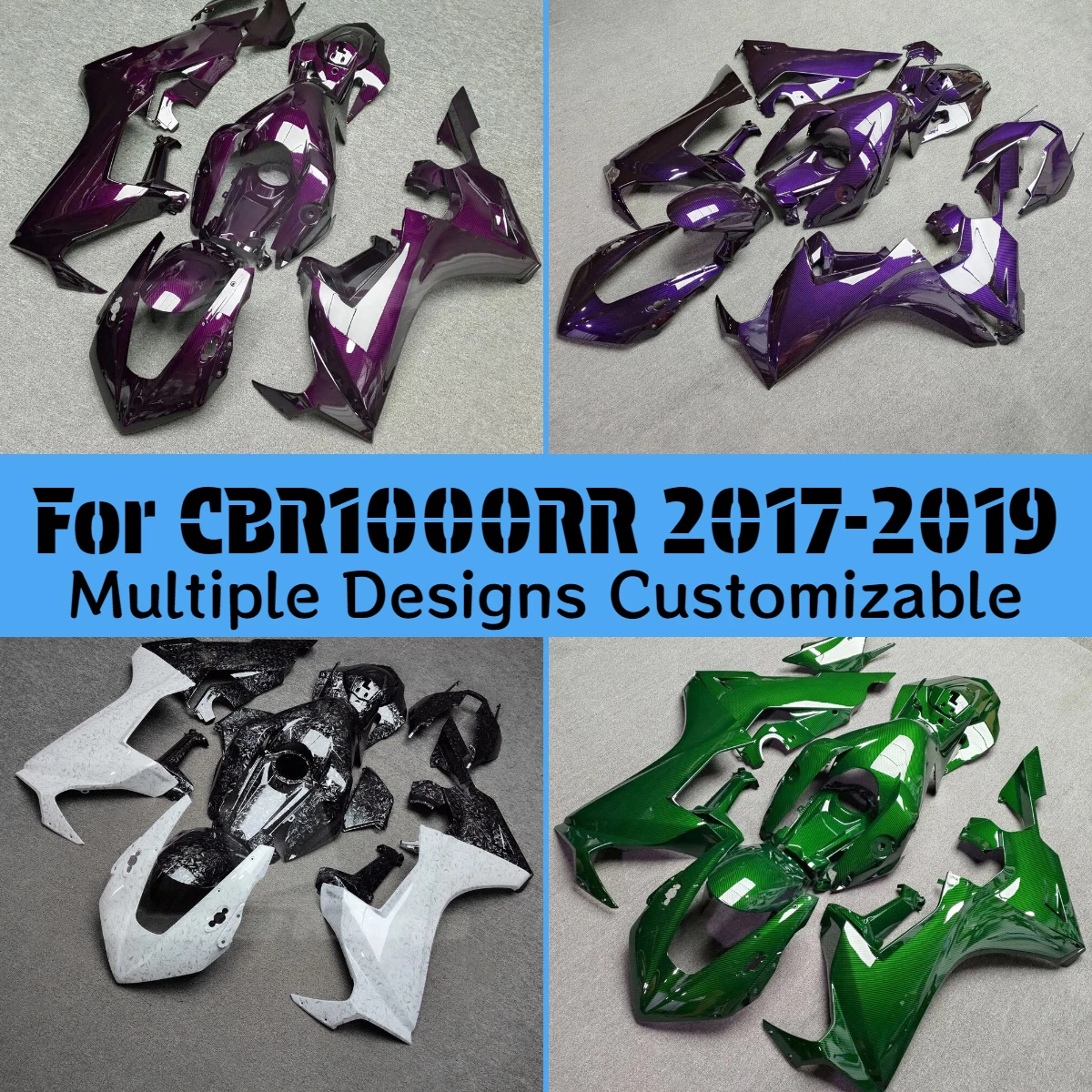 

Комплект обтекателей для мотоцикла Honda CBR1000RR 2017-2019, аналог, литье под давлением