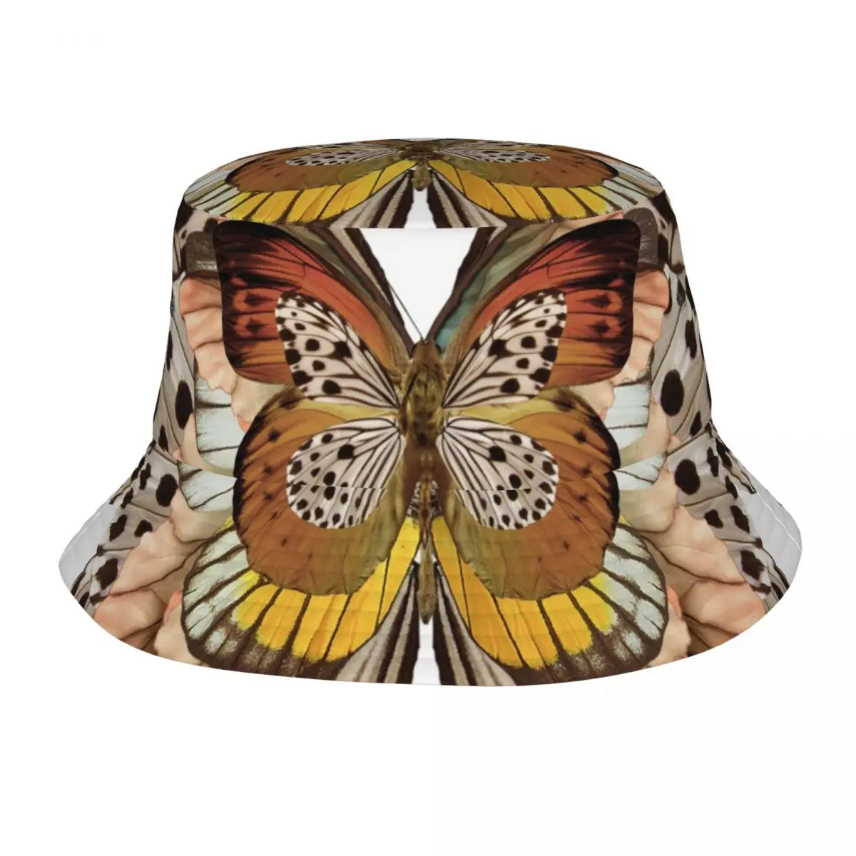 

2023 Men Women Summer Butterfly With Baroque Bucket Hat Bob Fisherman hat Outdoor Travel Sun Visor Fashion Panama